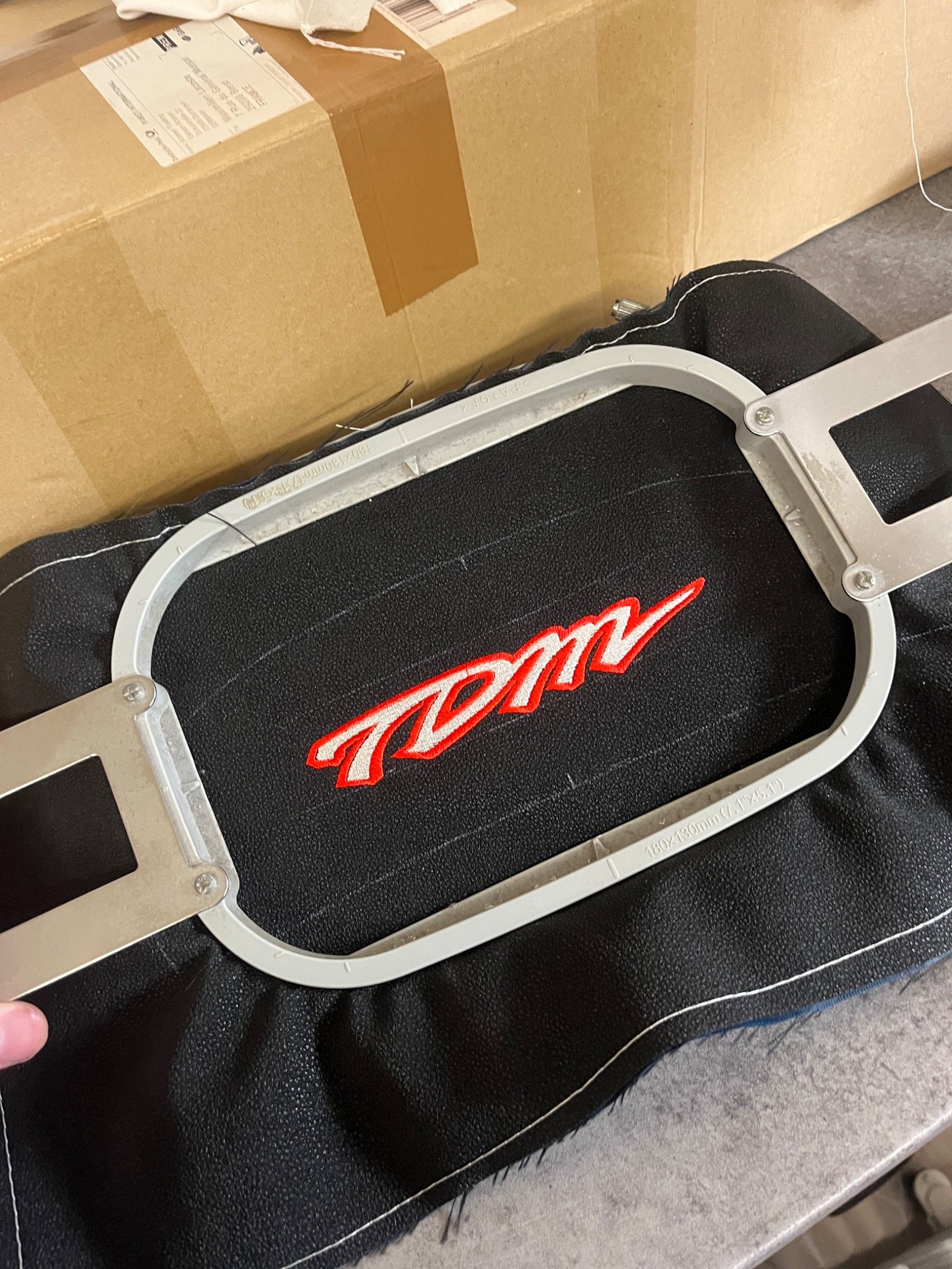 TDM cadre pour broderie de selle moto